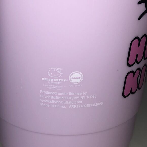 Sanrio HELLO KITTY Pink Tumbler Double Wall Insulated 32 oz Cold Beverages Only - Picture 3 of 6